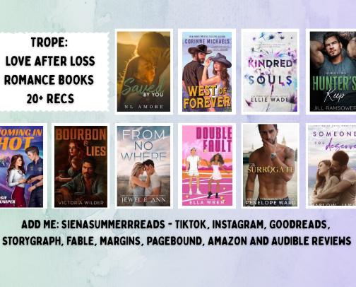 Love After Loss Adult Romance Book Recommendations 📚 cover photo collage