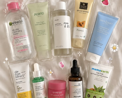 Rating All My Basic Skincare ୨୧ cover photo collage