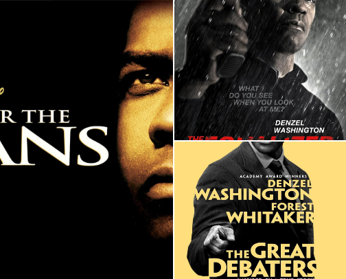 Denzel Washington best movies cover photo collage