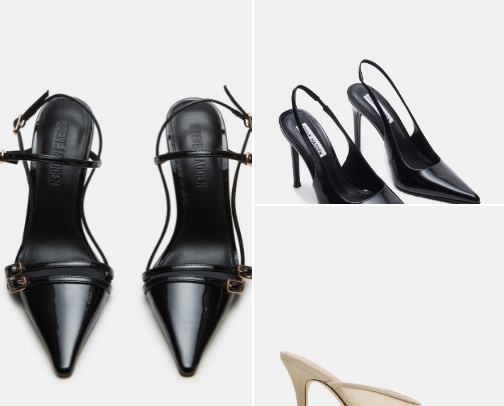 Branded High heels cover photo collage