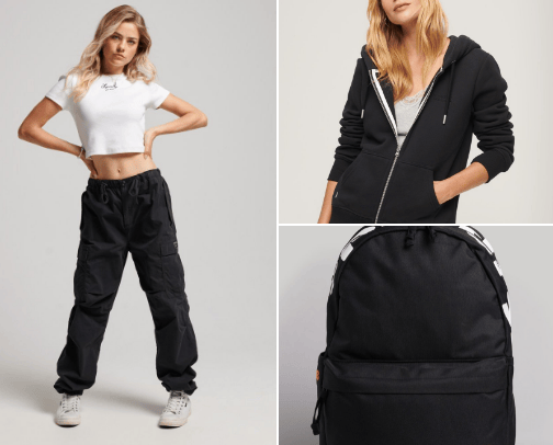 Back to school with Superdry cover photo collage