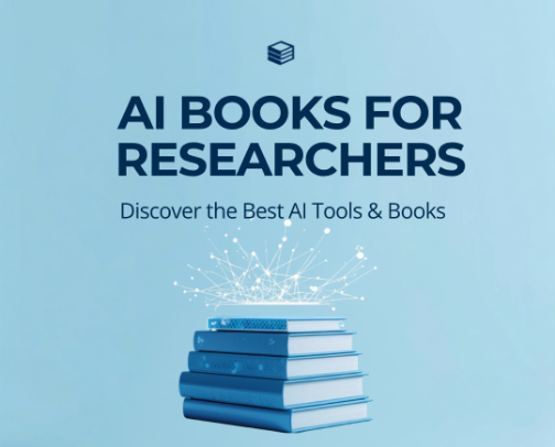 AI Books for Researchers cover photo collage
