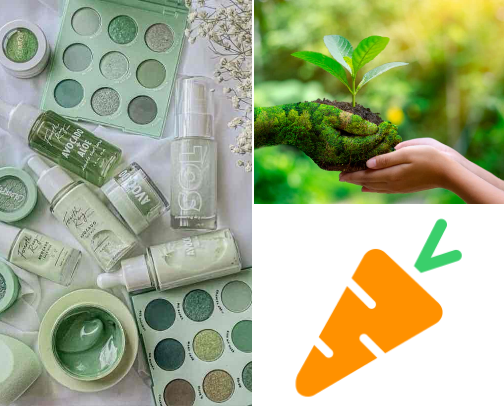 Cleanest & safest makeup products according to yuka🤩 cover photo collage