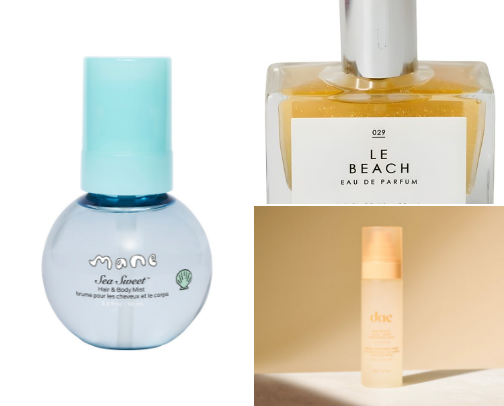 summer fragrances cover photo collage