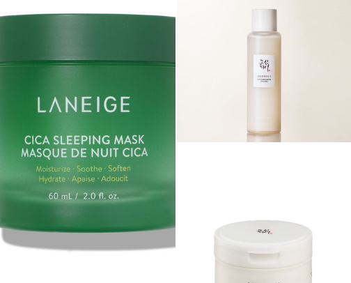 Skincare for Oily/Combination acne prone skin - ✨GLOWING GLASS SKIN✨ cover photo collage