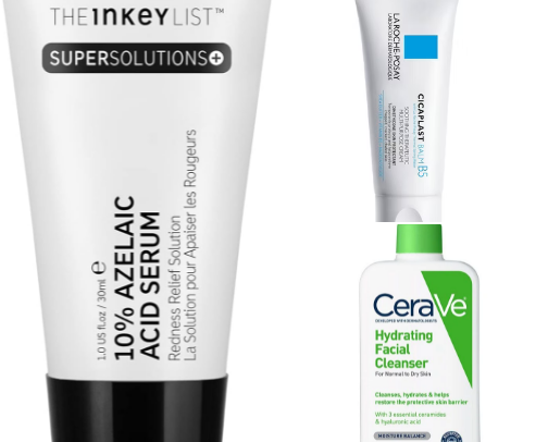 sensitive skincare (rosacea prone skin) cover photo collage