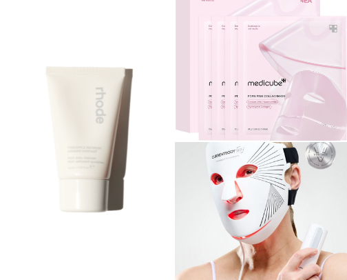 current skincare routine with links to products and steps cover photo collage