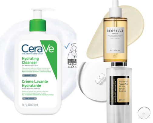 Simple Skincare That Actually Calmed My Skin (Sensitive + Acne-Prone) cover photo collage