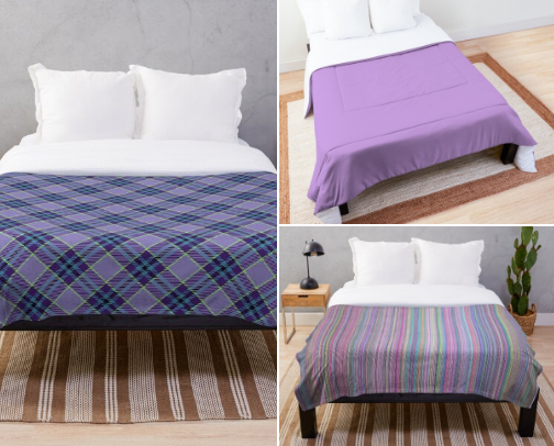 Duvet Covers and Throw Blankets cover photo collage