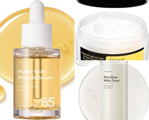 korean skincare recs cover photo collage