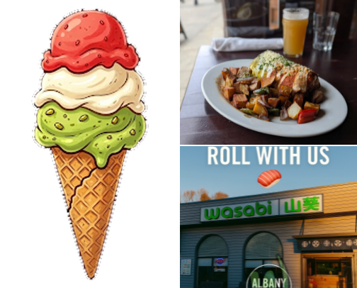 Food places I'd reccomend cover photo collage