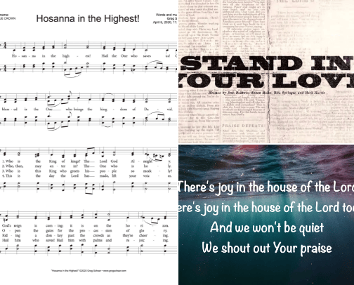 Praise Music cover photo collage