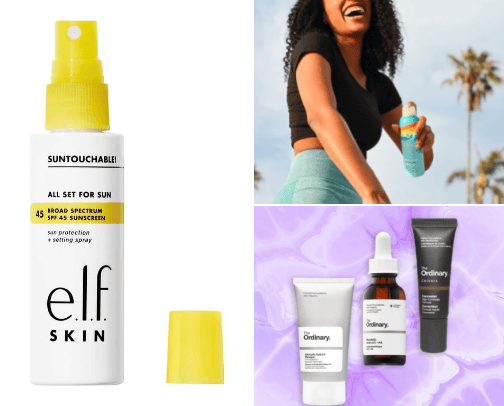 Dry weather skincare cover photo collage