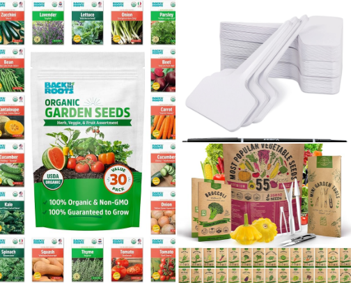 Fav seed starting/ gardening supplies cover photo collage
