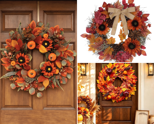 Porch Decor That Finally Made My Front Door Look Like Fall Lives Here cover photo collage