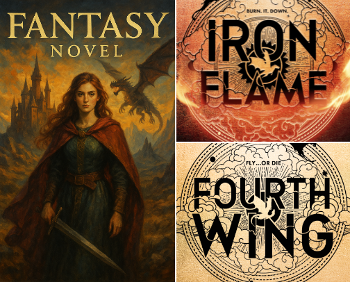Recommend me a fantasy 📚 cover photo collage