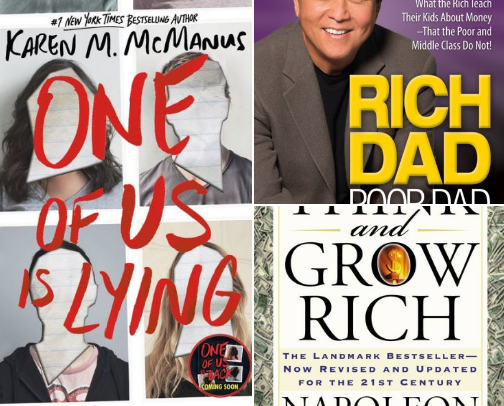 My favorite book recs cover photo collage