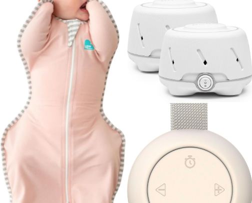Baby Sleep Essentials — Things That Actually Helped Her Sleep Through the Night cover photo collage