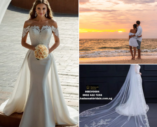 Taylor & Travis Wedding: Bridal Looks, Honeymoon Dreams & Guest Vibes cover photo collage