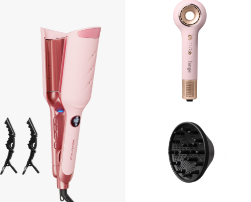 Hair tools cover photo collage