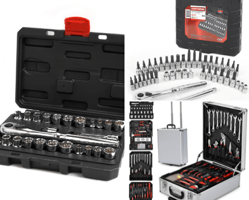 Mechanics Tool Sets cover photo collage
