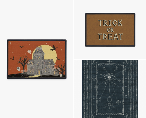 Ruggable's Washable Halloween Rugs and Doormats cover photo collage
