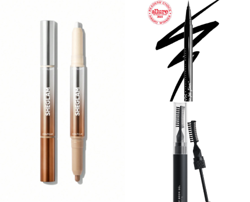 What I use as a put-together eyeliner baddie cover photo collage