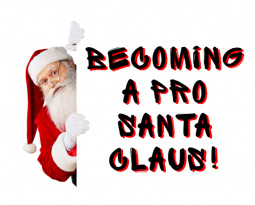 Becoming a Professional Santa cover photo collage