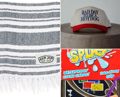 beach day must-haves! 🏖️🕶️ cover photo collage