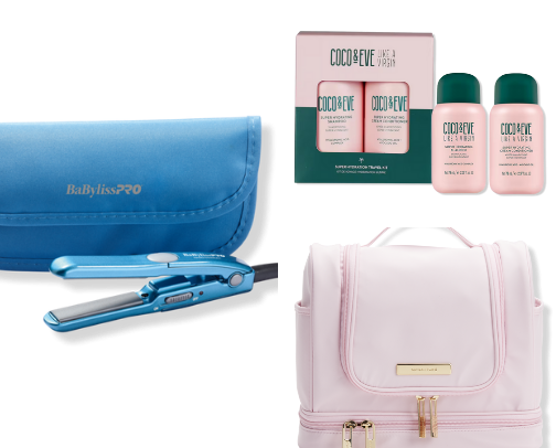 Travel cosmetics bag (US) cover photo collage