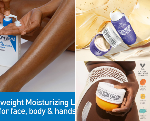 Body Butters and Lotions cover photo collage