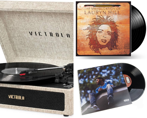 vinyls + accessories cover photo collage