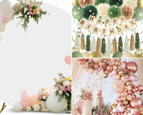 Decoration's For Birthday's Wedding's  🎉🎈🎁 cover photo collage