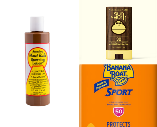 tanning must haves cover photo collage