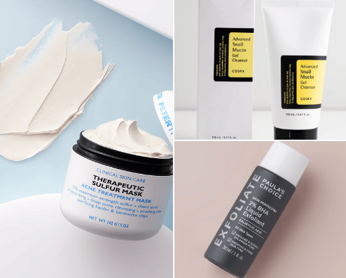 skincare for all skin types cover photo collage