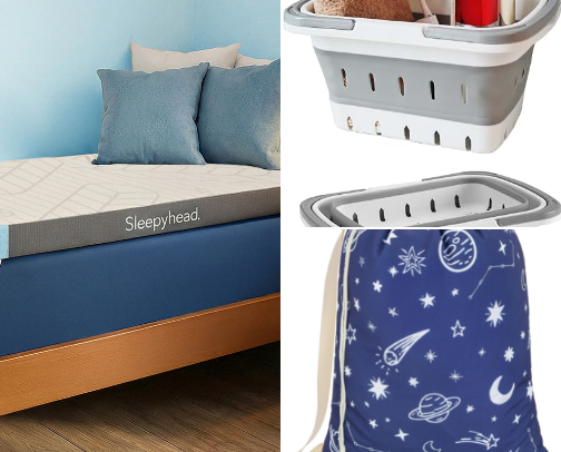 The Ultimate Small-Space Dorm Room Essentials cover photo collage