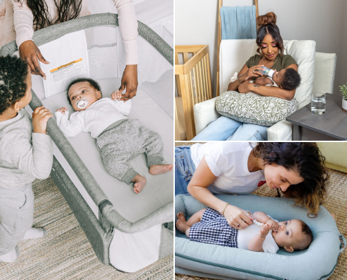 Baby must-haves cover photo collage