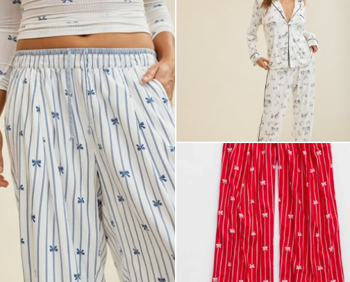 Cute and Comfy Aerie Pajamas Bottoms (Holiday Edition) cover photo collage