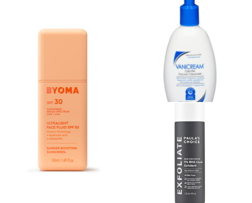 Skincare for acne prone skin ✨ cover photo collage