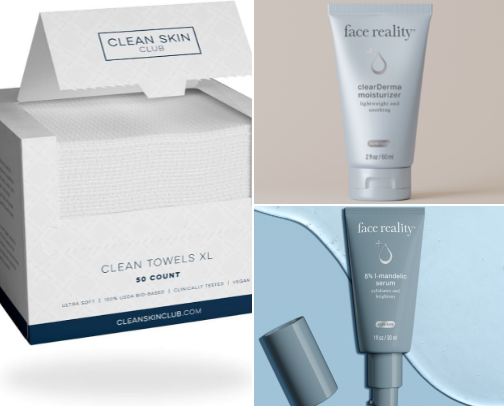 Skin care cover photo collage