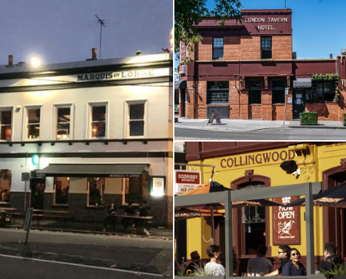 Melbourne pubs that pass the vibe check cover photo collage