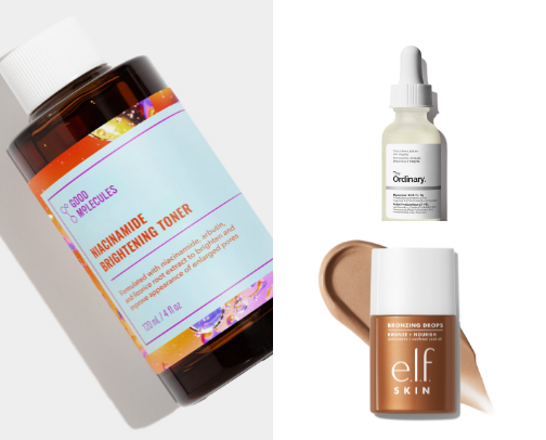 Skincare for glass skin cover photo collage