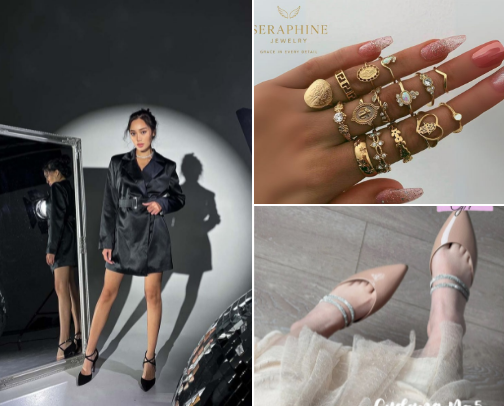 Glamour on a Budget: Shine Without the Price Tag cover photo collage