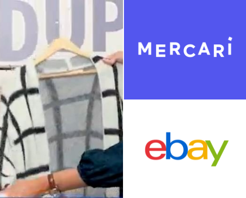 Second hand clothes cover photo collage