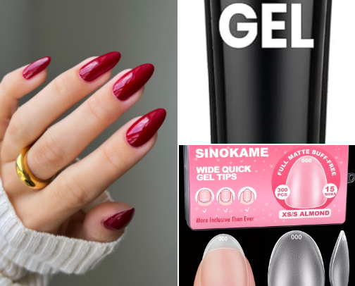DIY Structured Gel Nails cover photo collage