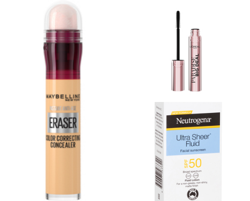 Essentials beauty bag items for busy mums cover photo collage