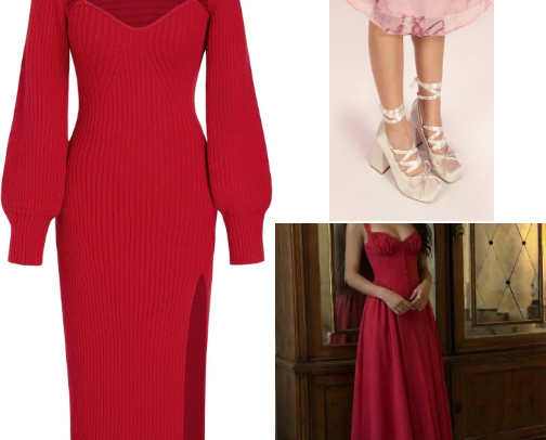 Lady in Red cover photo collage