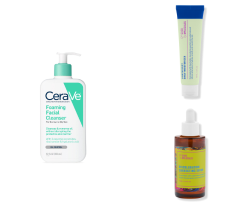 Acne Prone skin routine cover photo collage