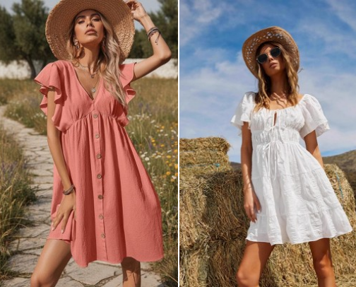Summer dresses you'll wear on repeat: Babydoll, maxi, polka dot styles cover photo collage