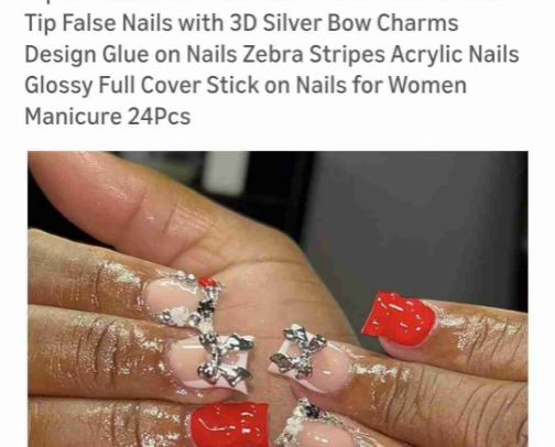 Press on nails cover photo collage